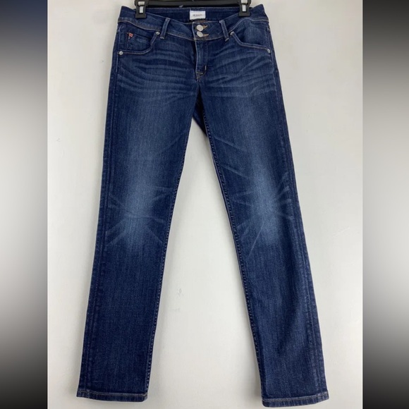 Hudson Jeans Denim - Hudson Womens Dark Wash slim Collin Skinny Ankle Jeans Sz28x25 (sku68)